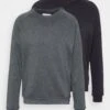Pier One 2 Pack - Sweater - Black/Mottled Dark Grey -Kleding Discountwinkel aac32521ee404b7f82fed2b996d01930