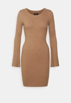 Even&Odd Knit Loose Fit Flared Sleeves Dress - Gebreide Jurk - Camel -Kleding Discountwinkel ae7acf3e8a0d4e8cb7a2aa4bf1ce1789