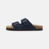Pier One Leather Unisex - Pantoffels - Dark Blue -Kleding Discountwinkel b13899dd50b84bc99f5130720abe58aa