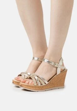 Tamaris Sandalen Met Hoge Hak - Light Gold