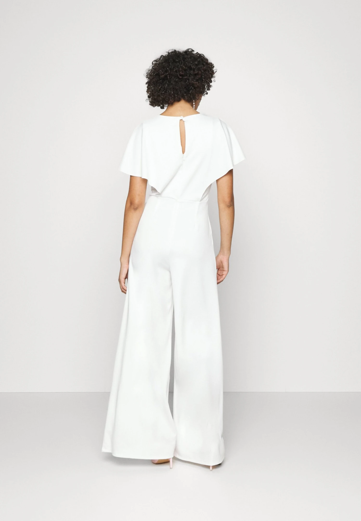 Wedding Betty V Neck Wrap - Jumpsuit - White 5 Wedding Betty V Neck Wrap - Jumpsuit - White - Afbeelding 3