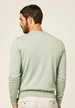 Hackett London Crew - Trui - Dusty Green -Kleding Discountwinkel bbfc950c6ff4464aa58c2dbcef134608