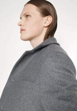 J.Lindeberg Holger Melton Coat - Mantel - Mid Grey Melange -Kleding Discountwinkel c574d86a60724a93a69f550f2ef823aa