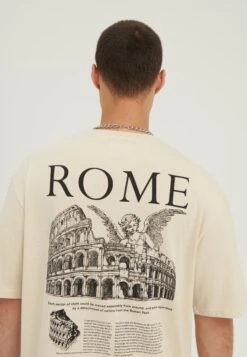 YOURTURN Rome Tee Unisex - T-Shirt Print - Mottled Light Brown -Kleding Discountwinkel c774f4903f4a4a26b535e119279a3abe