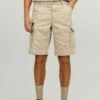 Jack & Jones Unifarbene Dex Mit Cargotaschen - Shorts - Oxford Tan -Kleding Discountwinkel d24af7ac784b402c90e025de9307c871
