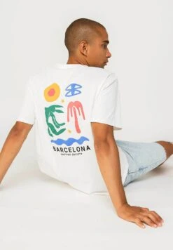Kaotiko Barcelone - T-Shirt Print - Weiß 8 Kaotiko Barcelone - T-Shirt Print - Weiß -Kleding Discountwinkel d44350842fb64884b03a612e5004b6de