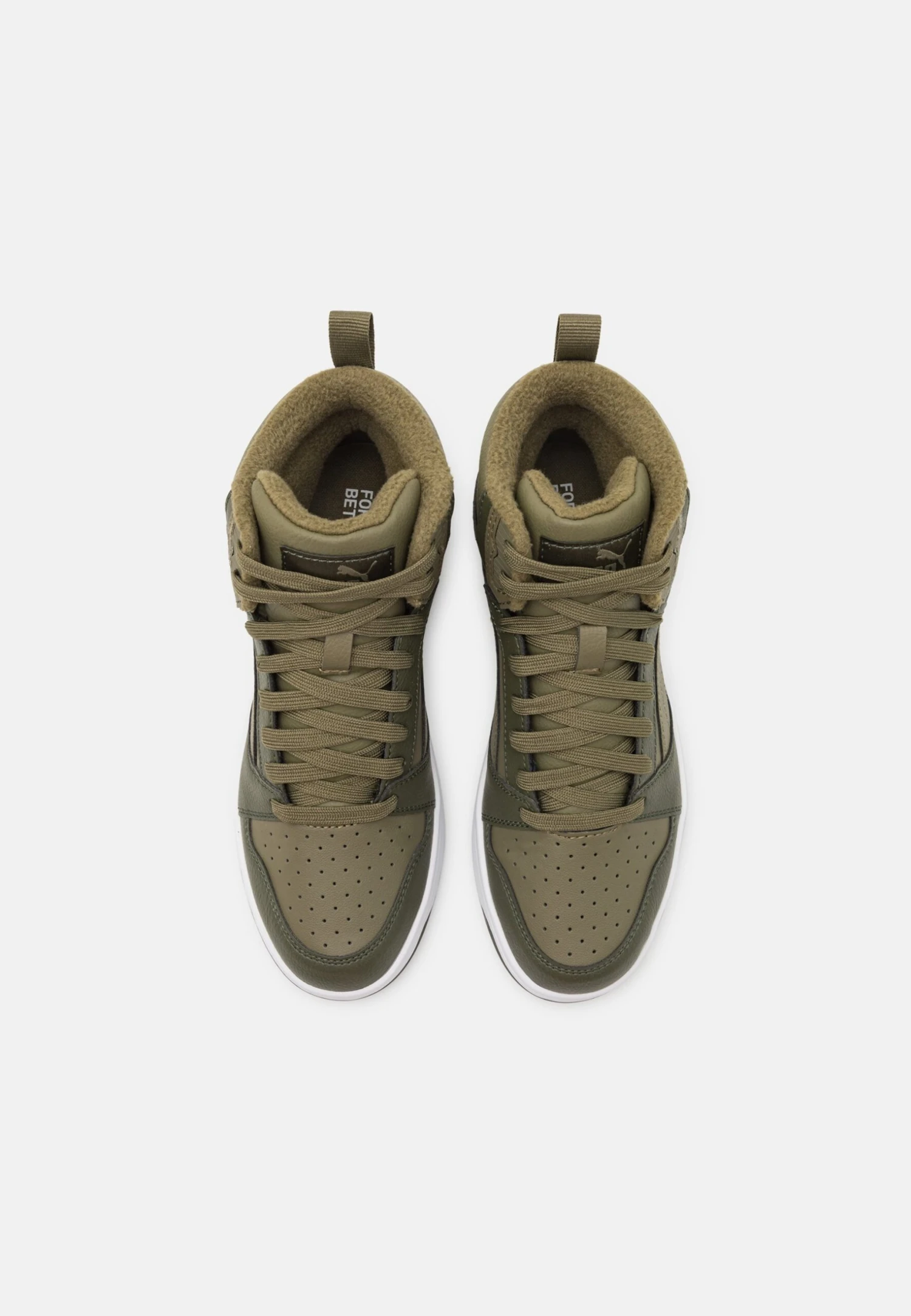 Puma Rebound V6 Mid Jr Unisex - Sneakers Hoog - Alpine Snow/Sand Dune/White 6 Puma Rebound V6 Mid Jr Unisex - Sneakers Hoog - Alpine Snow/Sand Dune/White - Afbeelding 4