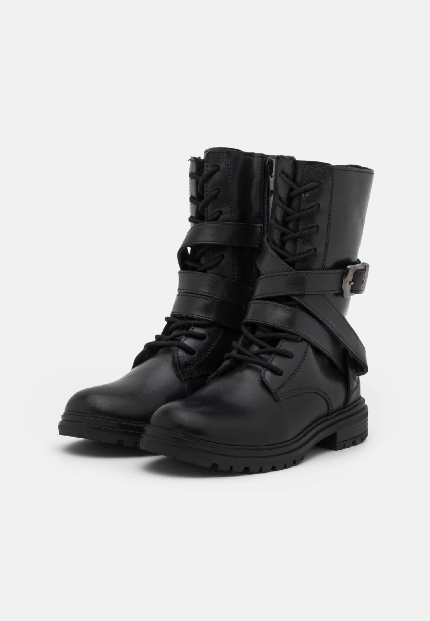 Friboo Leather - Veterlaarzen - Black 5 Friboo Leather - Veterlaarzen - Black - Afbeelding 3