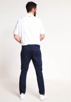 Pier One Chino - Dark Blue -Kleding Discountwinkel d781d37eda76425a93e9a0a3b37f56fe