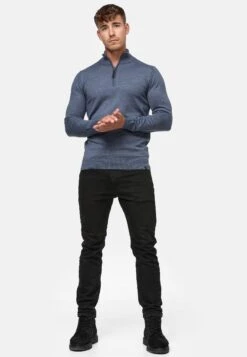 Indicode Jeans Gore - Trui - China Blue Mix -Kleding Discountwinkel d8d5da1a15a84918bc798ad789765569