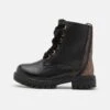 Friboo Leather - Veterboots - Black -Kleding Discountwinkel d940c9b0a45a4f3d9127b19b4c206fd3