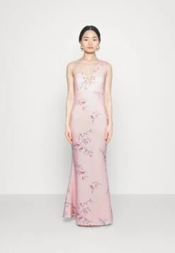 Wedding Gigi One Shoulder Print Maxi - Galajurk - Peach Print