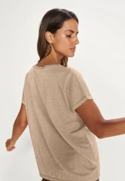 Mos Mosh Kay Tee - T-Shirt Basic - Gold -Kleding Discountwinkel de9532f1c79845749d31cd33d95af152