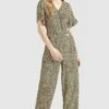 Khujo Borgia - Jumpsuit - Schwarz-Gelb Geblümt 1 Khujo Borgia - Jumpsuit - Schwarz-Gelb Geblümt -Kleding Discountwinkel e7802884b85d4ce78d9d1bdd6bf06f07