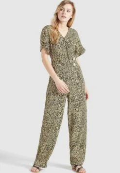 Khujo Borgia - Jumpsuit - Schwarz-Gelb Geblümt