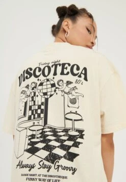 YOURTURN Unisex - T-Shirt Print - Mottled Light Brown -Kleding Discountwinkel effd2747a979496f960042514358cad9