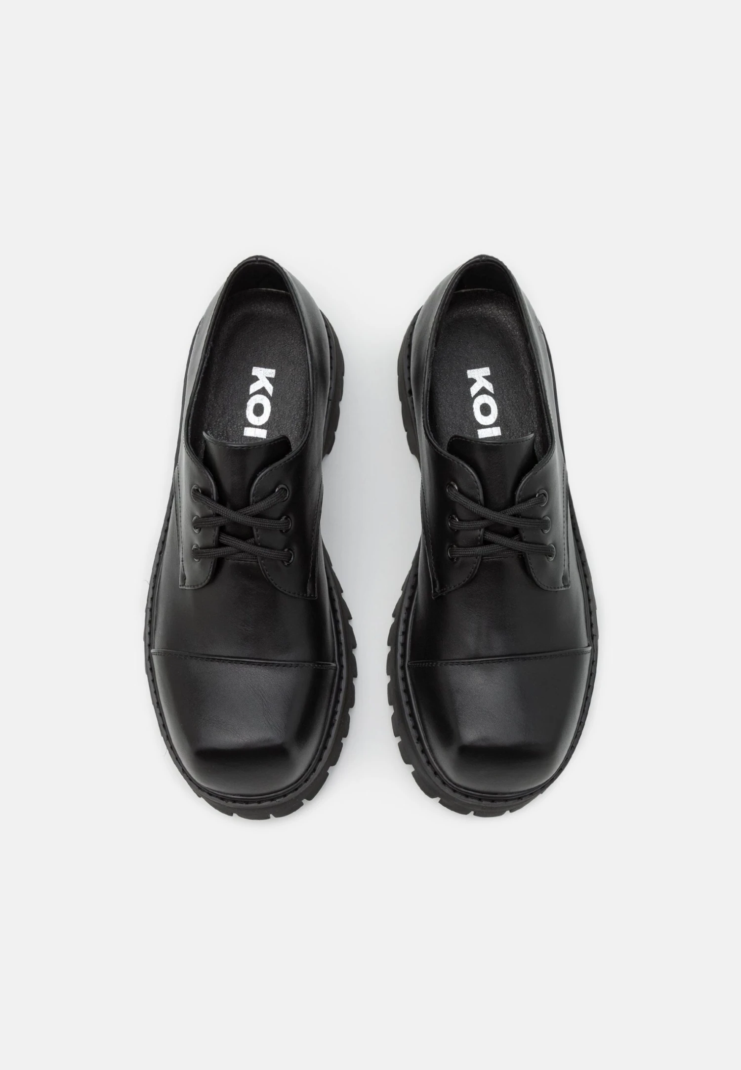 KOI FOOTWEAR The Corrupter Mens Square Toe Shoes - Veterschoenen - Black 6 KOI FOOTWEAR The Corrupter Mens Square Toe Shoes - Veterschoenen - Black - Afbeelding 4