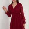 LELA Mini- Jurk - Bordeaux -Kleding Discountwinkel fd3e28a075854c7db00c8c464174eb38